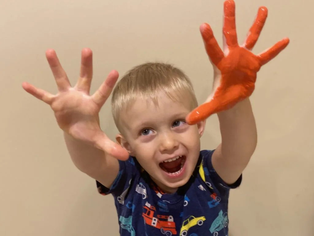 Hand Print Flowers